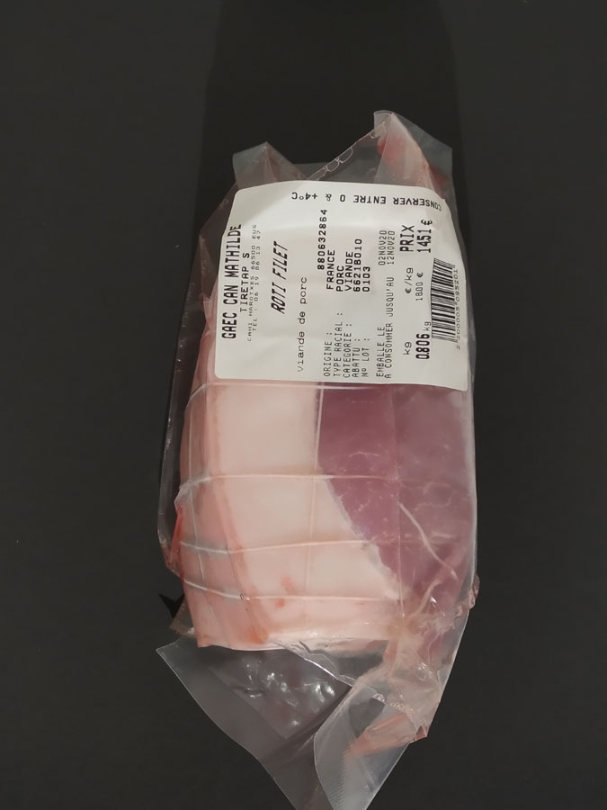ROTI FILET DE PORC