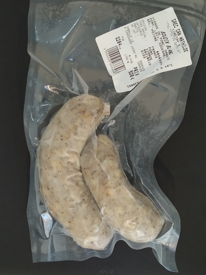 BOUDIN BLANC DE PORC