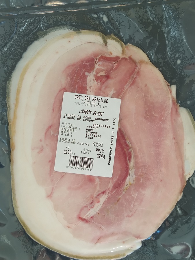 JAMBON BLANC DE PORC