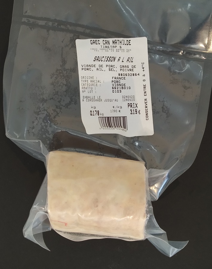 SAUCISSON A L'AIL