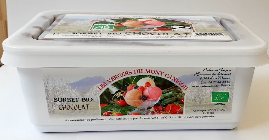 SORBET CHOCOLAT BIO 1L