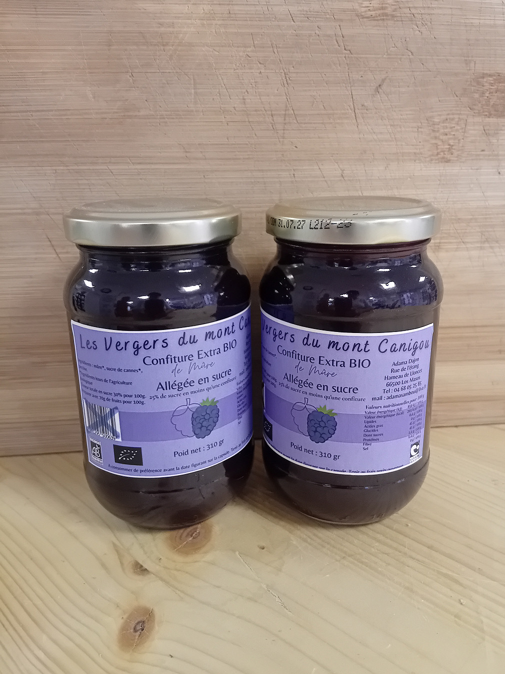 CONFITURE DE MÛRE 310GR BIO DAJON