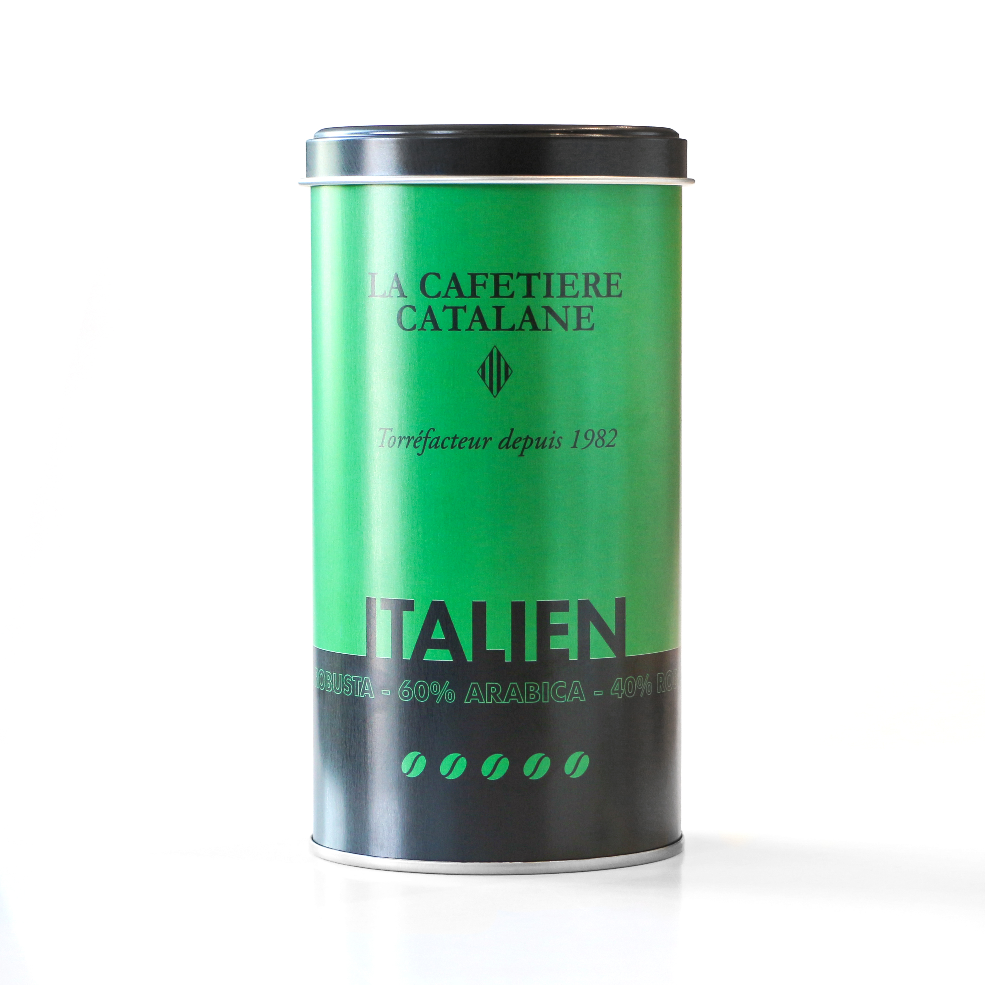 Boite à cafè Italien grain 250 g