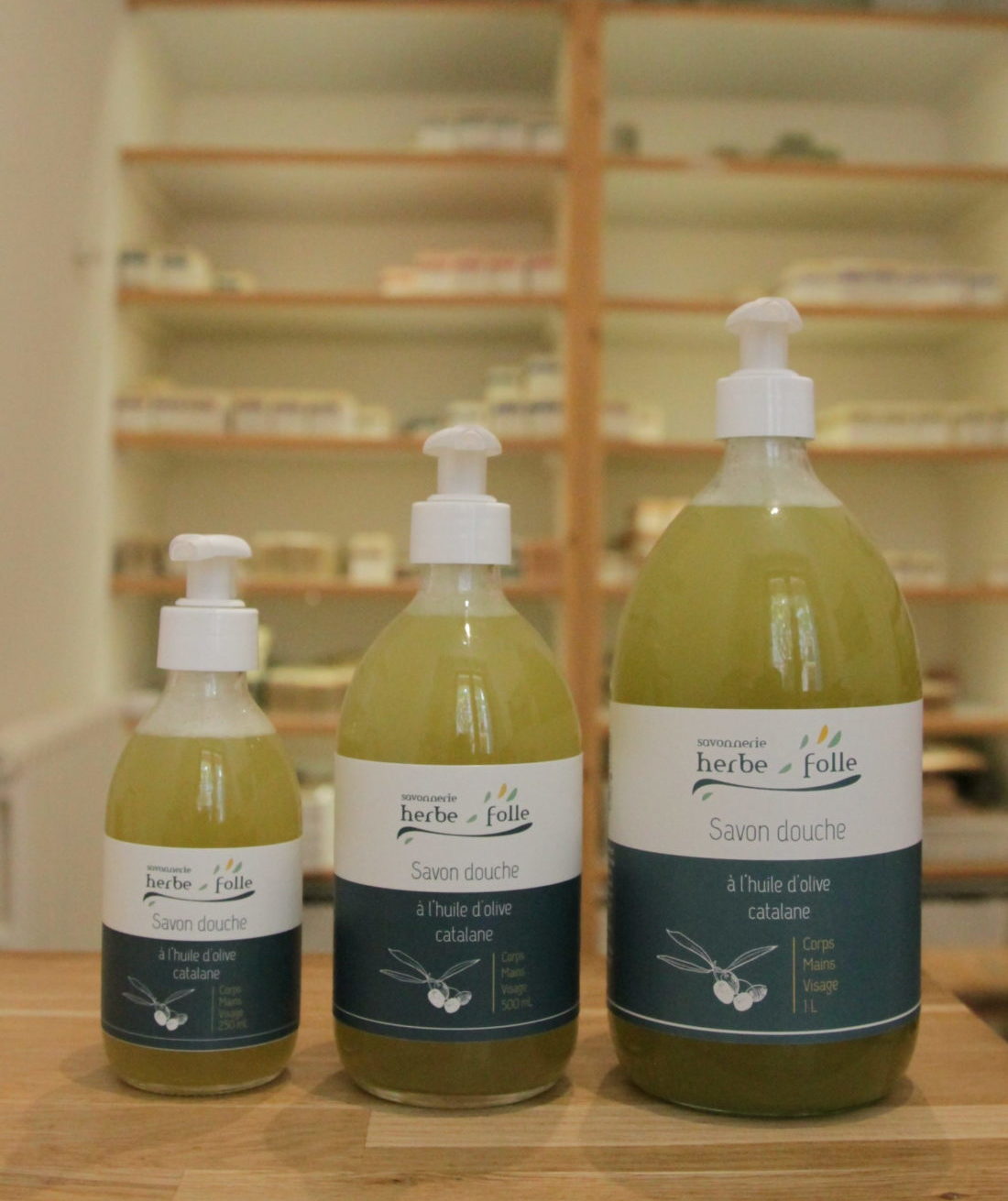 SAVON DOUCHE A L'HUILE D'OLIVE CATALANE 250 ML