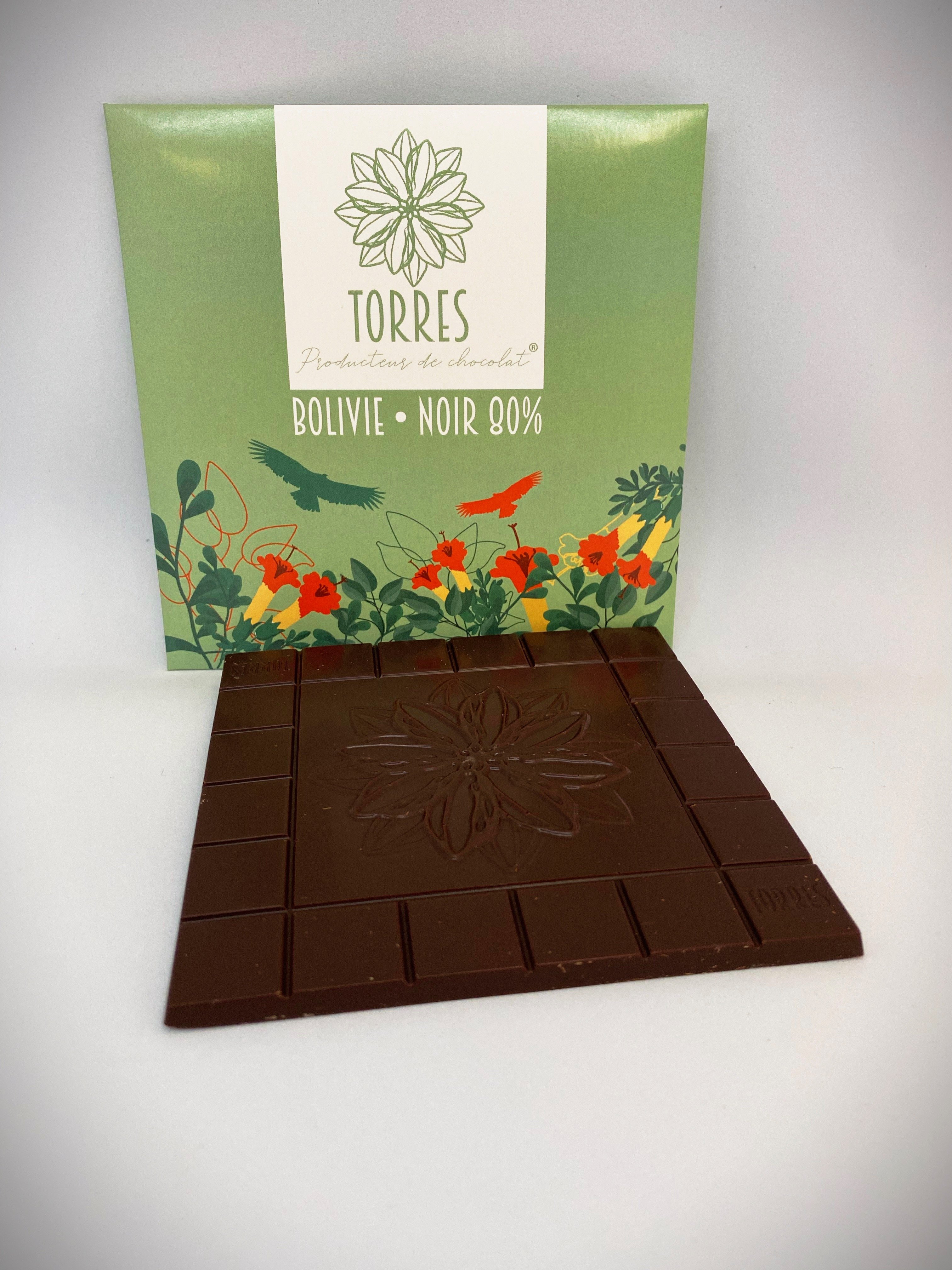 TABLETTE BOLIVIE 80% DE CACAO 80G