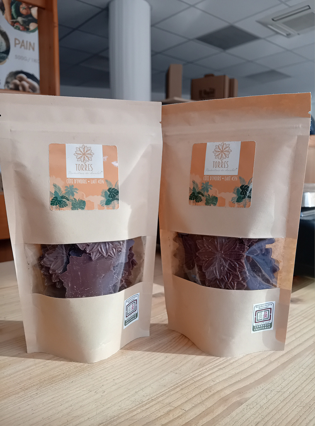 FLEUR DE CABOSSE COTE D'IVOIRE LAIT 45% DE CACAO 90G