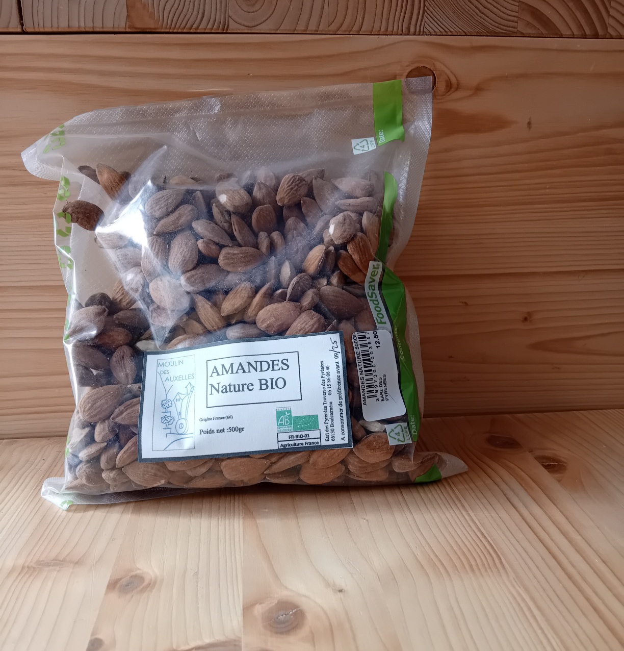 AMANDES NATURE 500 G