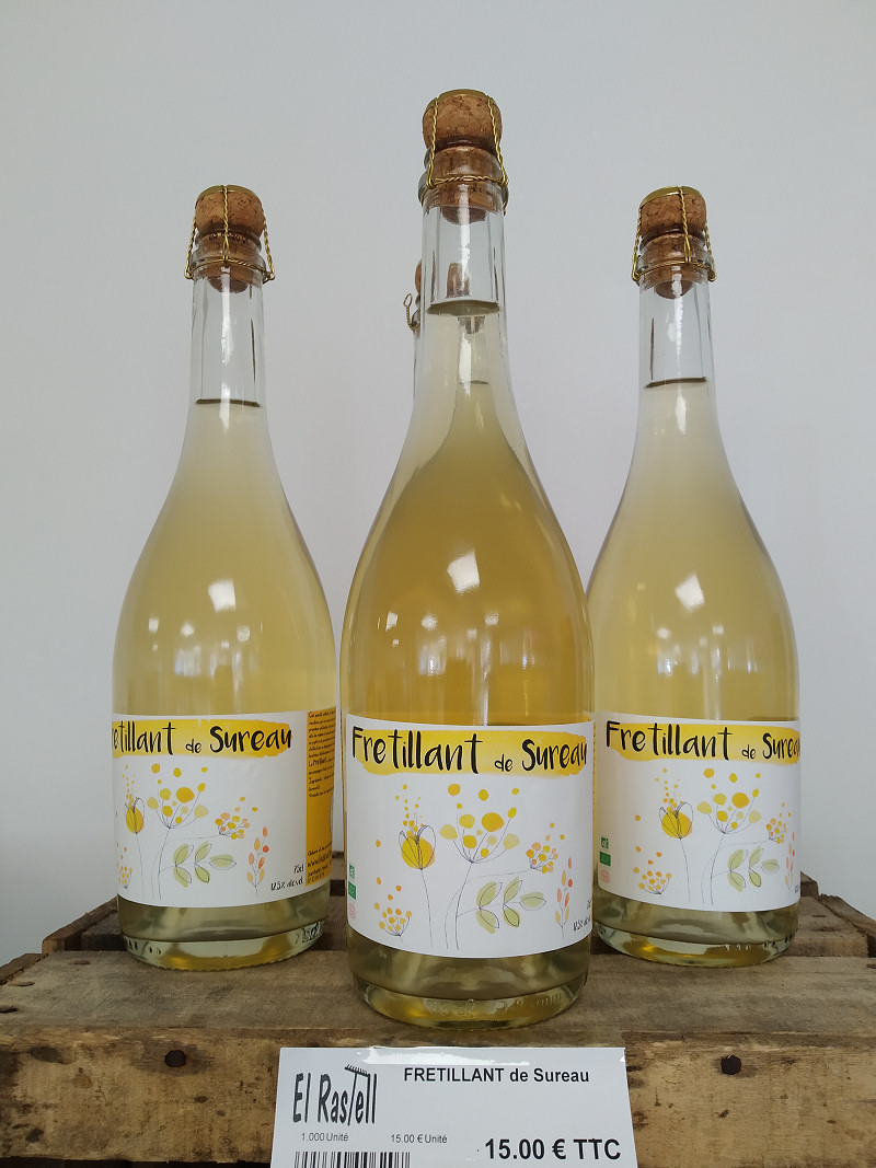 Frétillant de Sureau, doux, 75 cl, 12.5%alc., cértifié bio