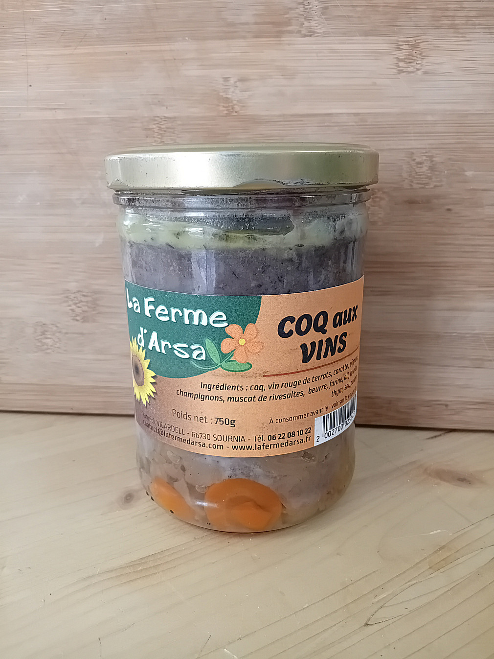 COQ AU VIN 750 G