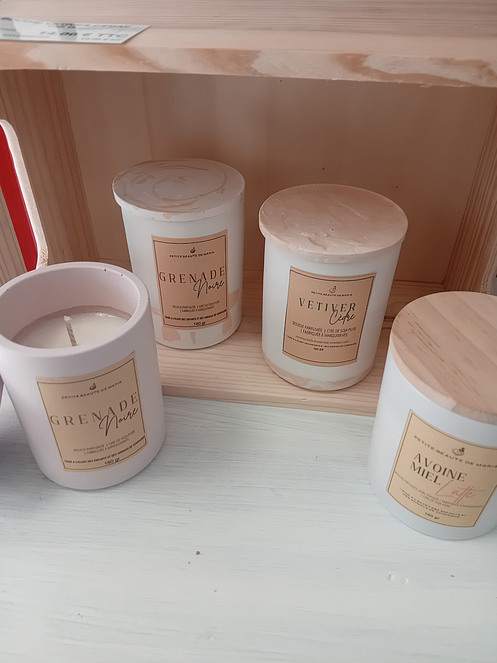 BOUGIE AVOINE MIEL LATTE 180 G