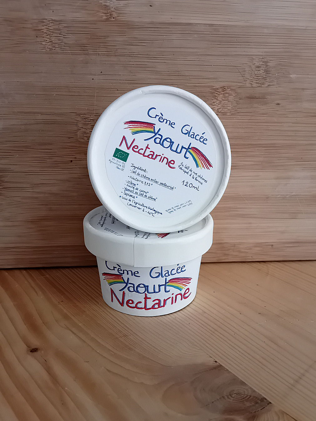 YAOURT-NECTARINE CREME GLACEE 120 ML