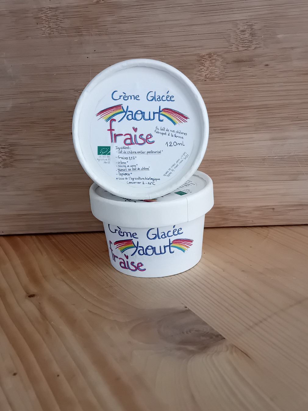 FRAISE-YAOURT CREME GLACEE 120 ML