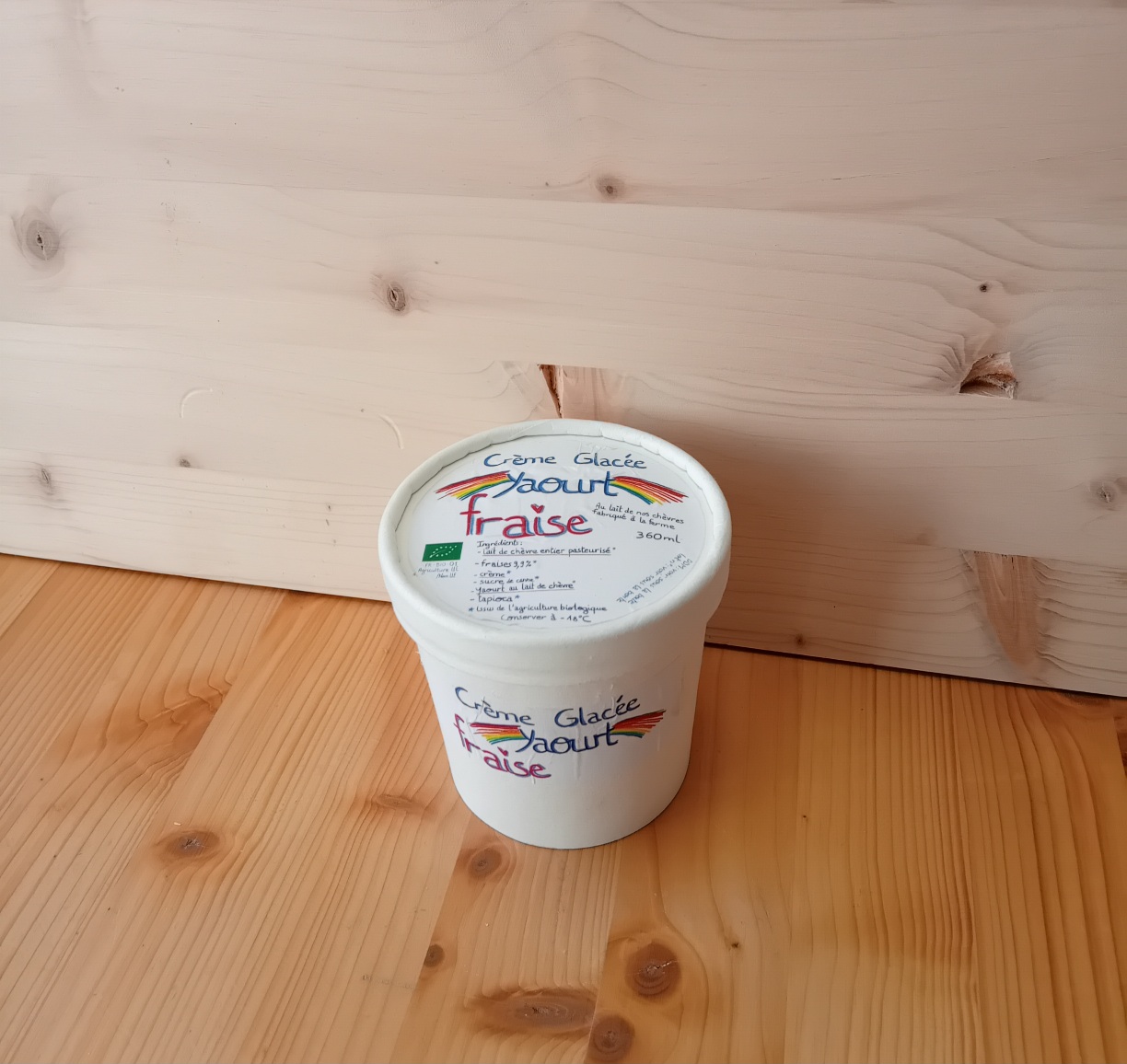 FRAISE-YAOURT CREME GLACEE 360 ML