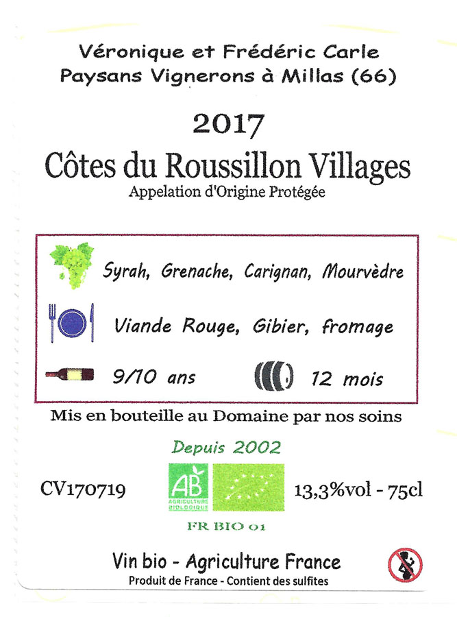 AOP VILLAGES CUVEE QUENTIN
